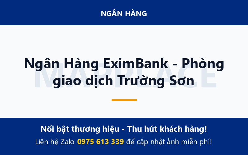 Ngân Hàng EximBank - Phòng giao dịch Trường Sơn