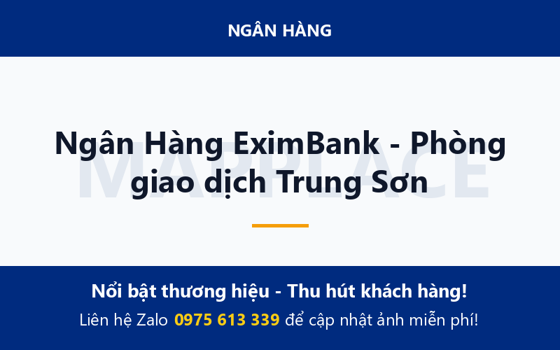 Ngân Hàng EximBank - Phòng giao dịch Trung Sơn