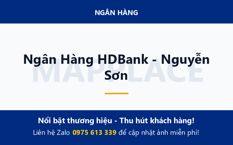 Ngân Hàng HDBank - Nguyễn Sơn