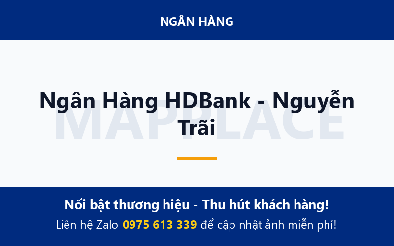 Ngân Hàng HDBank - Nguyễn Trãi