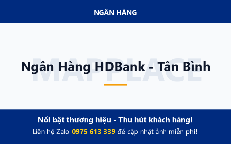 Ngân Hàng HDBank - Tân Bình