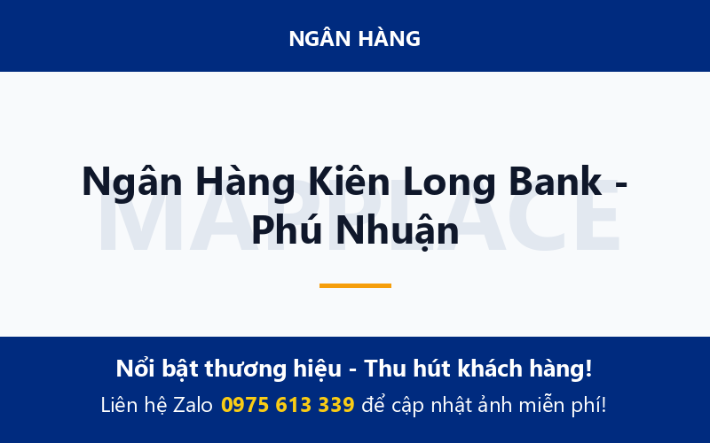 Ngân Hàng Kiên Long Bank - Phú Nhuận