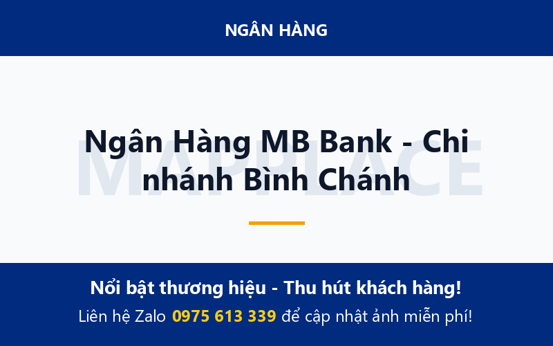 Ngân Hàng MB Bank - Chi nhánh Bình Chánh