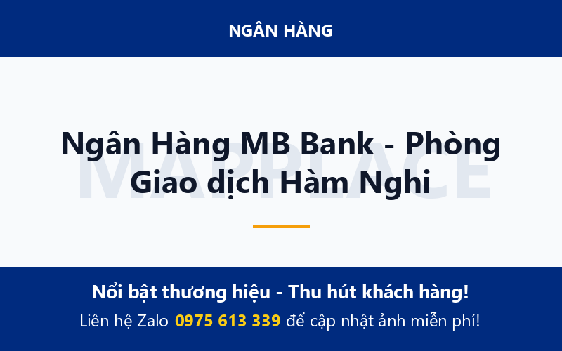 Ngân Hàng MB Bank - Phòng Giao dịch Hàm Nghi