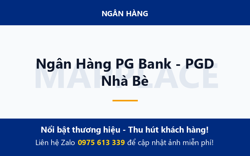 Ngân Hàng PG Bank - PGD Nhà Bè