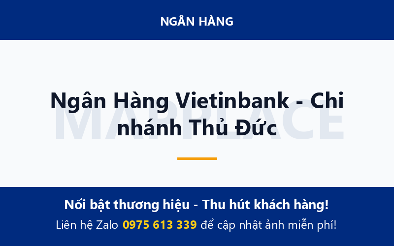Ngân Hàng Vietinbank - Chi nhánh Thủ Đức