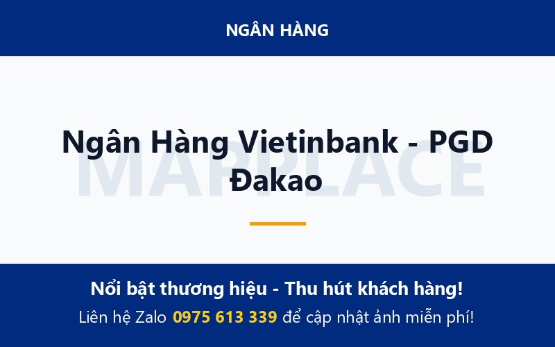 Ngân Hàng Vietinbank - PGD Đakao