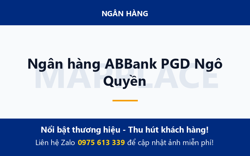 Ngân hàng ABBank PGD Ngô Quyền