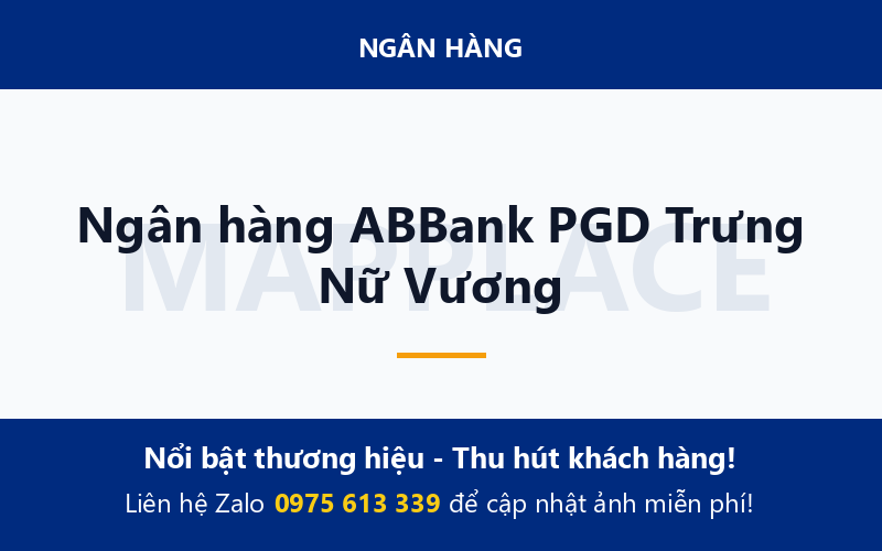 Ngân hàng ABBank PGD Trưng Nữ Vương