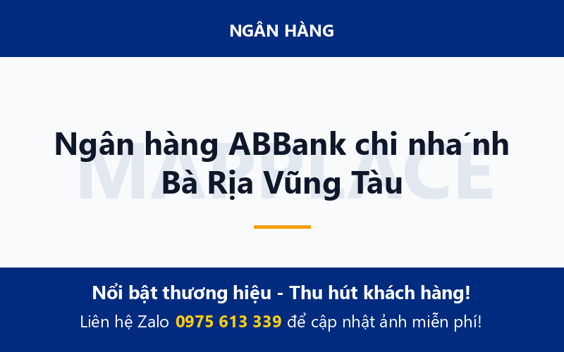 Ngân hàng ABBank chi nhánh Bà Rịa Vũng Tàu