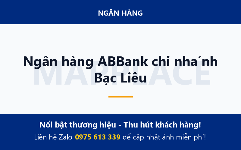 Ngân hàng ABBank chi nhánh Bạc Liêu