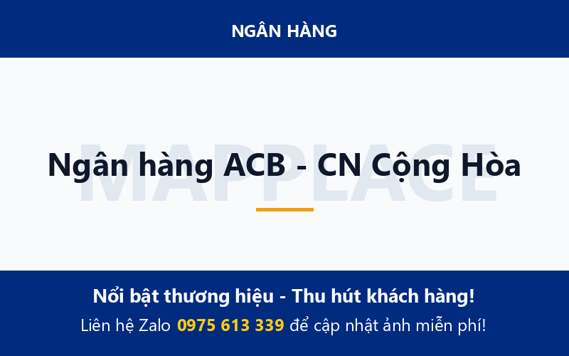Ngân hàng ACB - CN Cộng Hòa