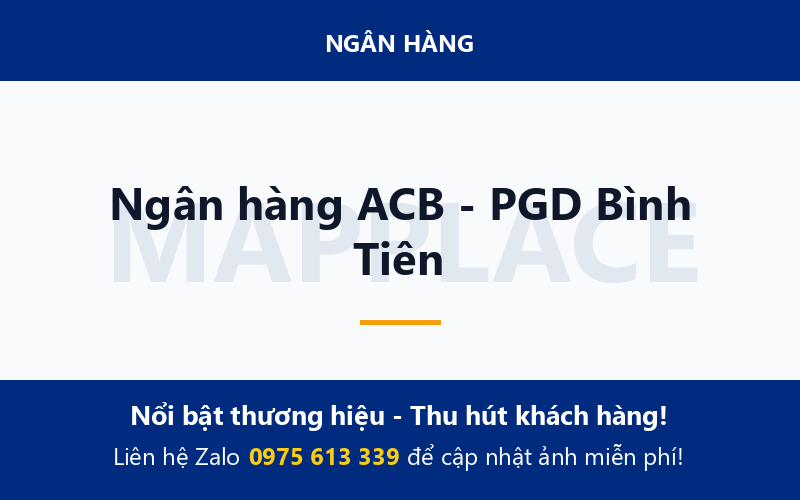 Ngân hàng ACB - PGD Bình Tiên