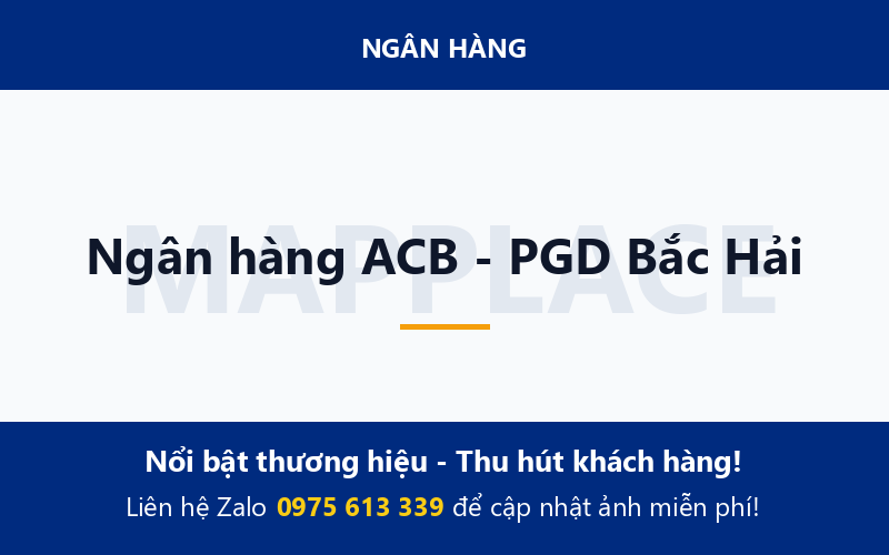 Ngân hàng ACB - PGD Bắc Hải
