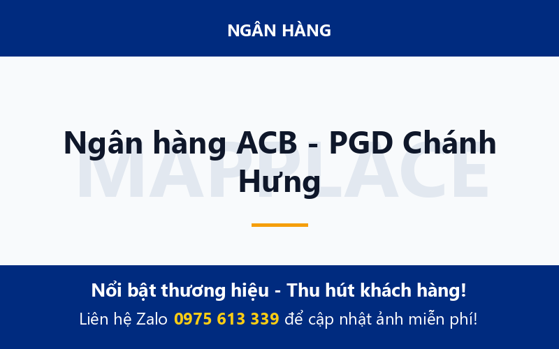 Ngân hàng ACB - PGD Chánh Hưng