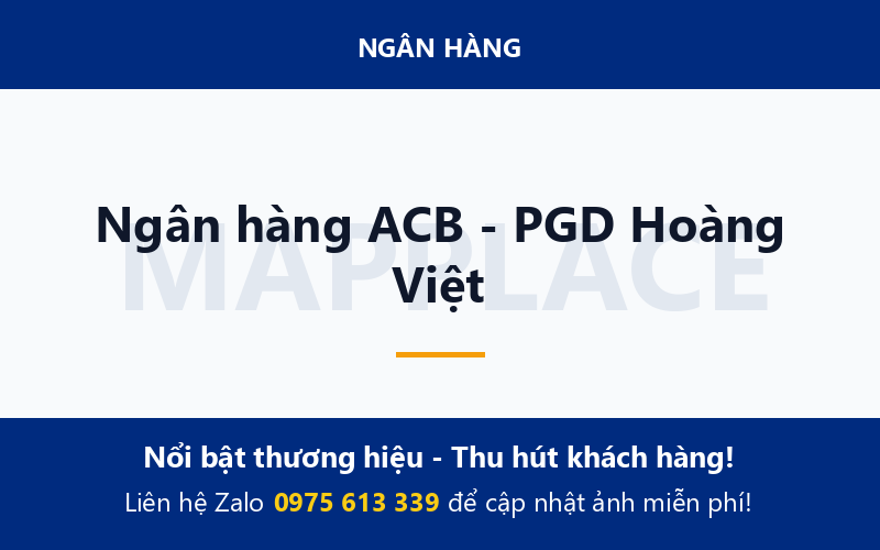 Ngân hàng ACB - PGD Hoàng Việt