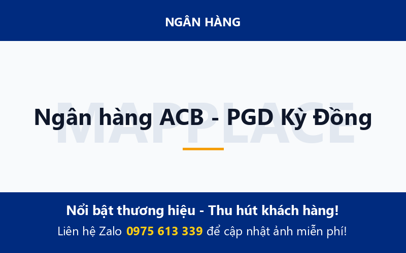Ngân hàng ACB - PGD Kỳ Đồng
