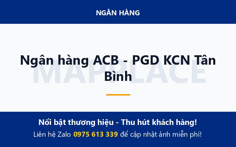 Ngân hàng ACB - PGD KCN Tân Bình