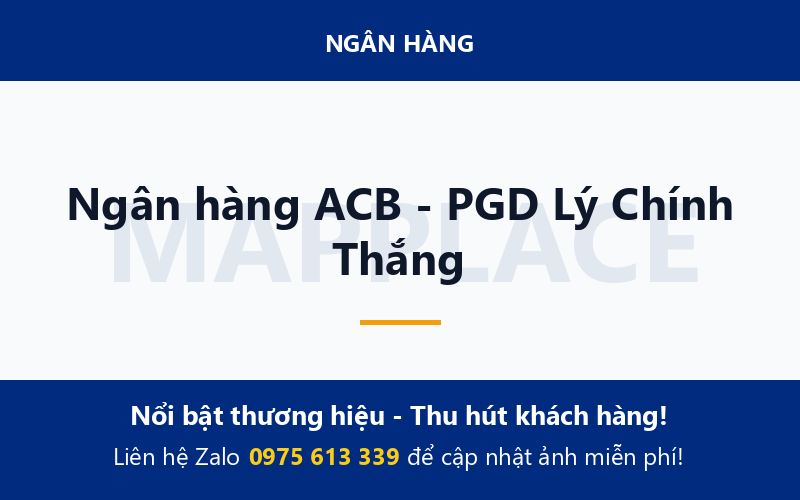 Ngân hàng ACB - PGD Lý Chính Thắng