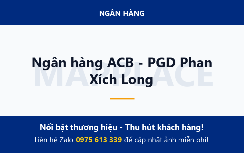 Ngân hàng ACB - PGD Phan Xích Long