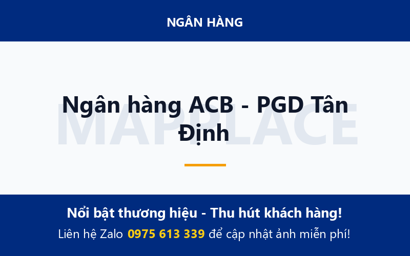 Ngân hàng ACB - PGD Tân Định