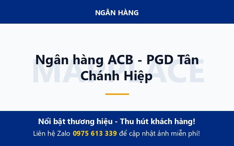 Ngân hàng ACB - PGD Tân Chánh Hiệp