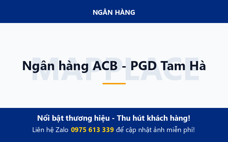 Ngân hàng ACB - PGD Tam Hà