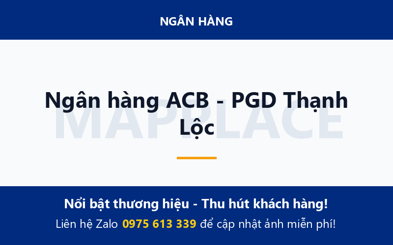Ngân hàng ACB - PGD Thạnh Lộc