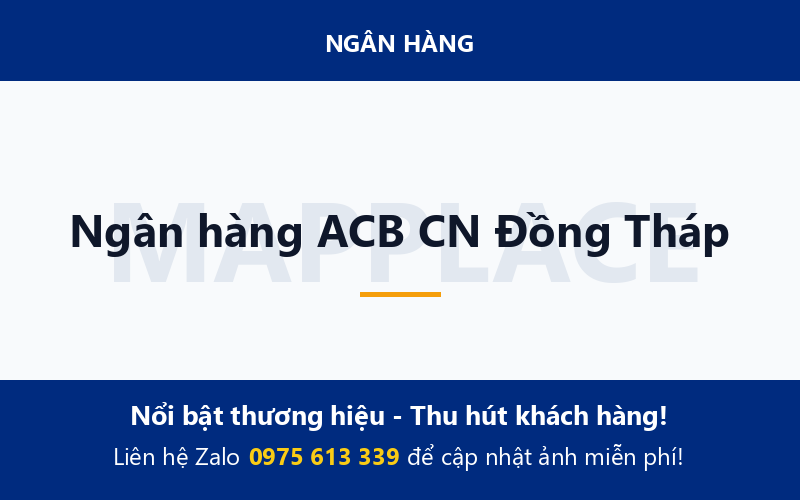 Ngân hàng ACB CN Đồng Tháp