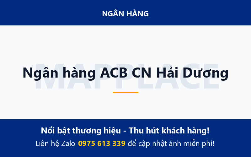 Ngân hàng ACB CN Hải Dương