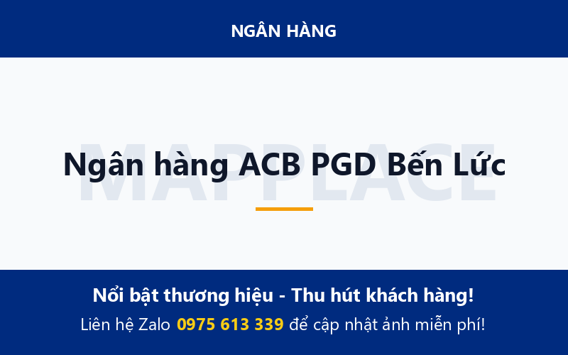 Ngân hàng ACB PGD Bến Lức