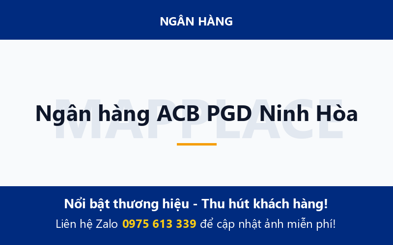 Ngân hàng ACB PGD Ninh Hòa