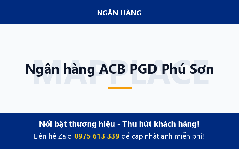 Ngân hàng ACB PGD Phú Sơn