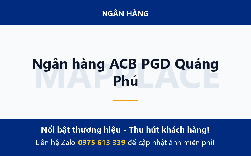 Ngân hàng ACB PGD Quảng Phú
