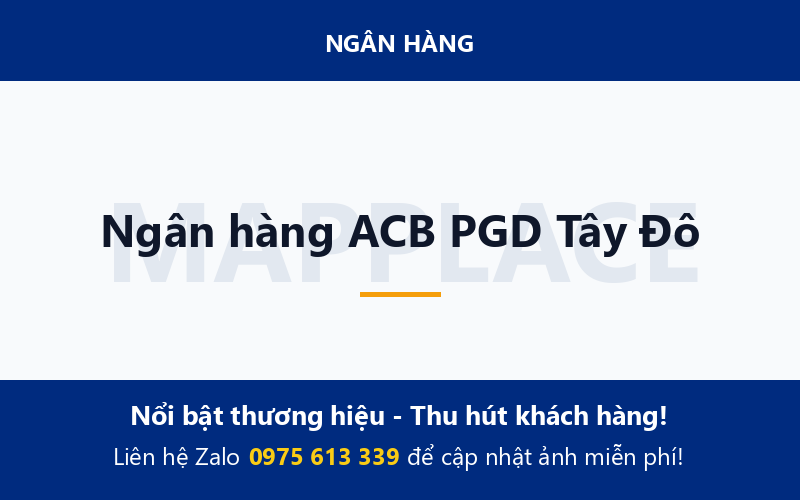 Ngân hàng ACB PGD Tây Đô