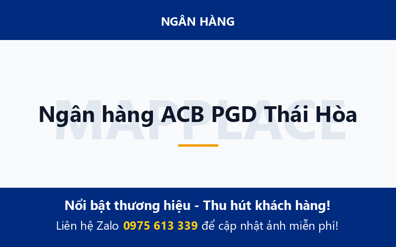 Ngân hàng ACB PGD Thái Hòa
