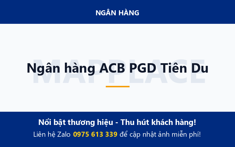Ngân hàng ACB PGD Tiên Du