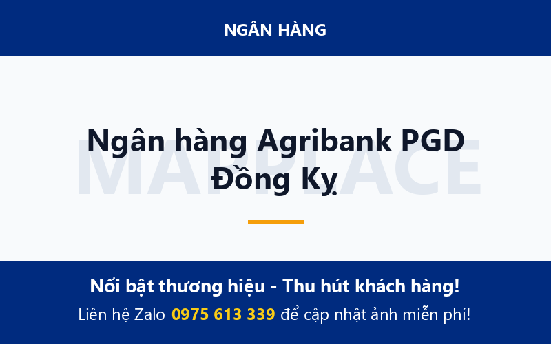 Ngân hàng Agribank PGD Đồng Kỵ