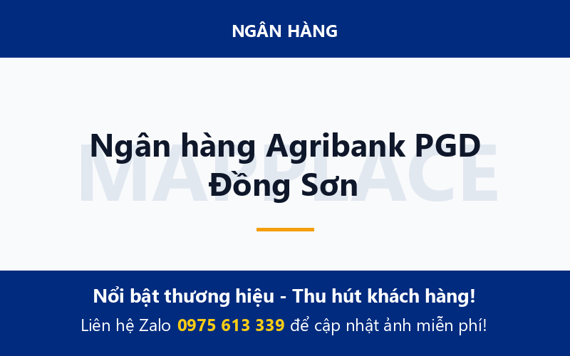 Ngân hàng Agribank PGD Đồng Sơn
