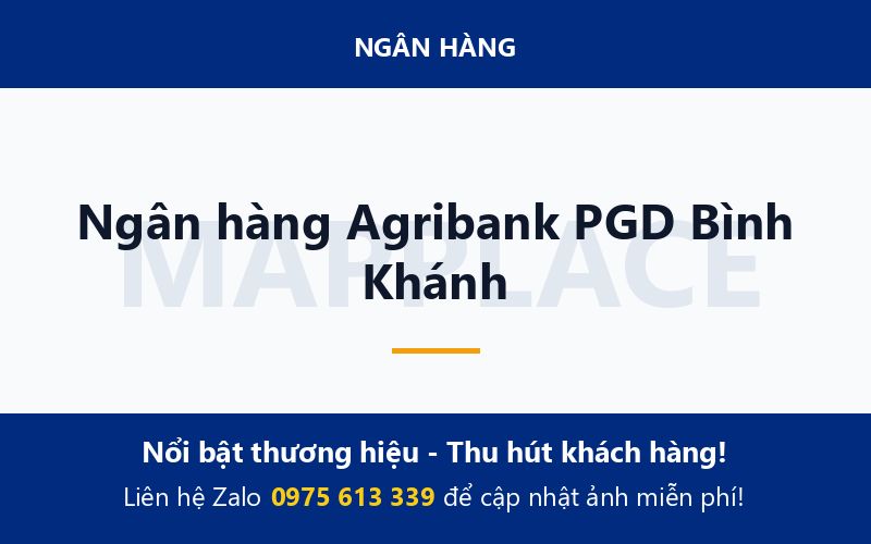 Ngân hàng Agribank PGD Bình Khánh