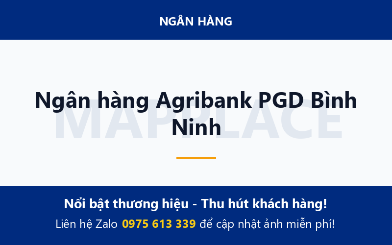 Ngân hàng Agribank PGD Bình Ninh