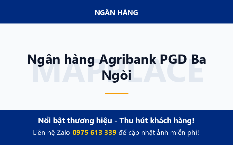 Ngân hàng Agribank PGD Ba Ngòi