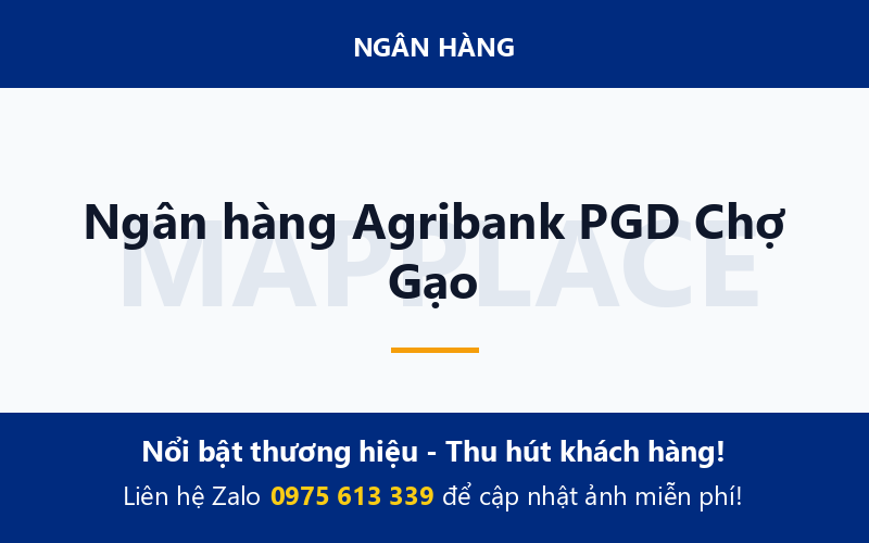 Ngân hàng Agribank PGD Chợ Gạo
