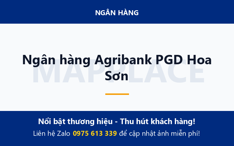 Ngân hàng Agribank PGD Hoa Sơn