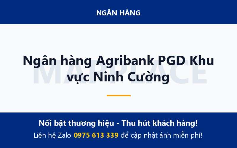 Ngân hàng Agribank PGD Khu vực Ninh Cường