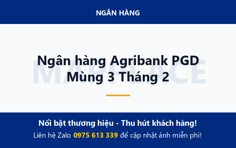 Ngân hàng Agribank PGD Mùng 3 Tháng 2