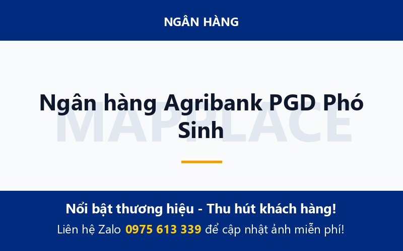 Ngân hàng Agribank PGD Phó Sinh