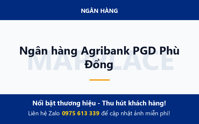 Ngân hàng Agribank PGD Phù Đổng