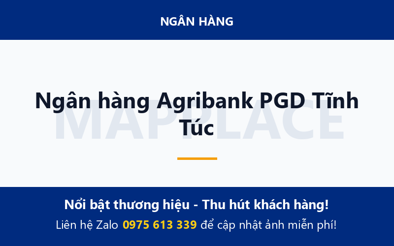 Ngân hàng Agribank PGD Tĩnh Túc