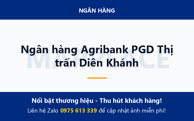 Ngân hàng Agribank PGD Thị trấn Diên Khánh